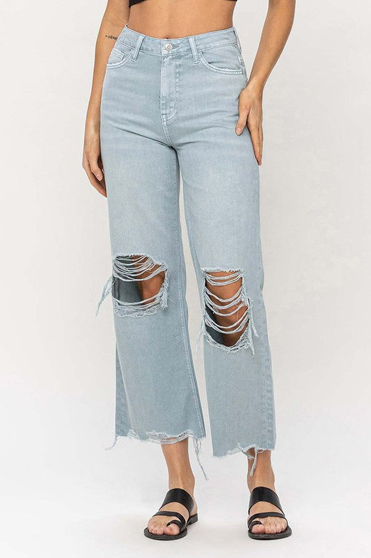 Vintage Crop Flare Jeans