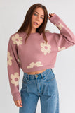 Daisy Crop Sweater