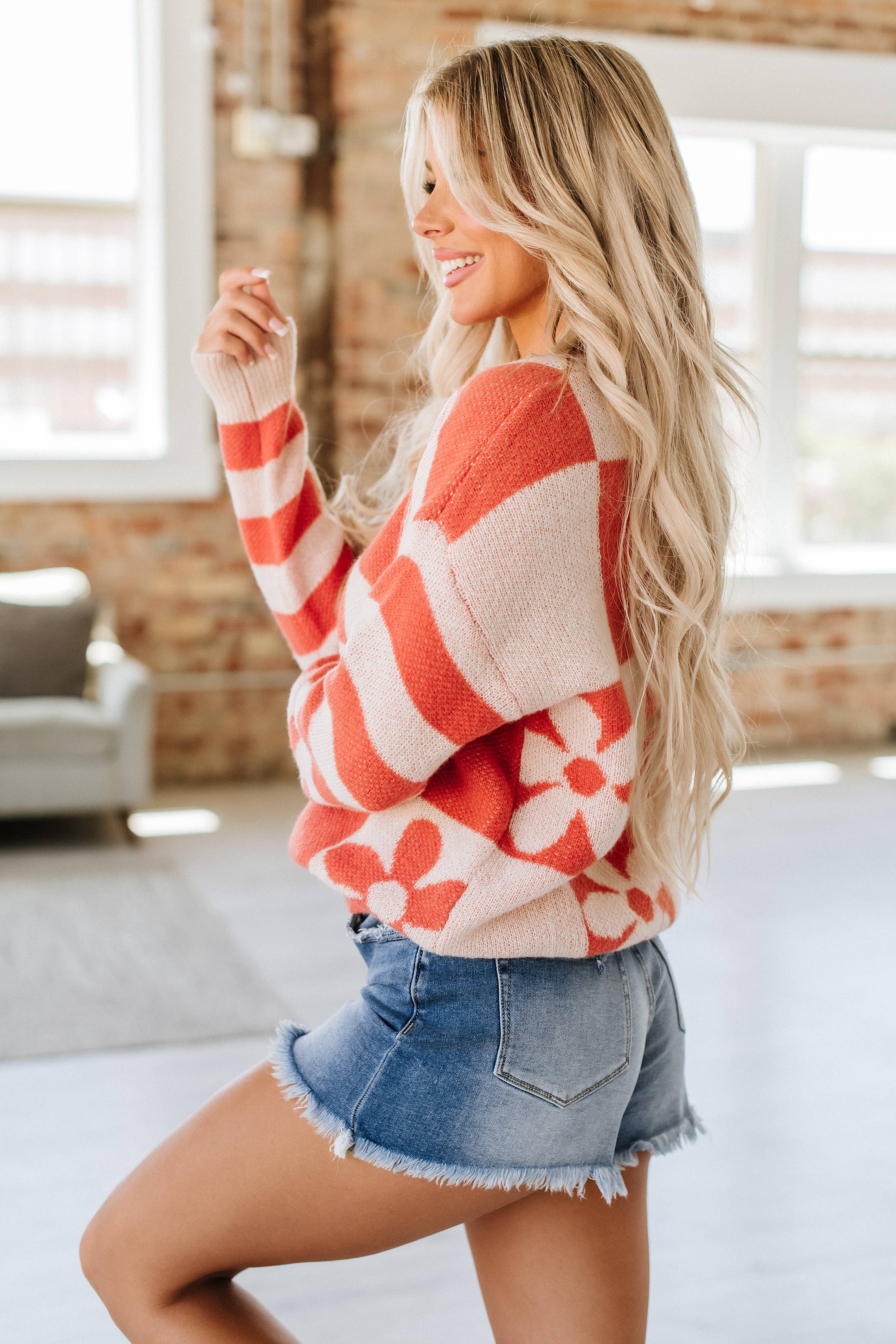 Kelsey Checkered Sweater