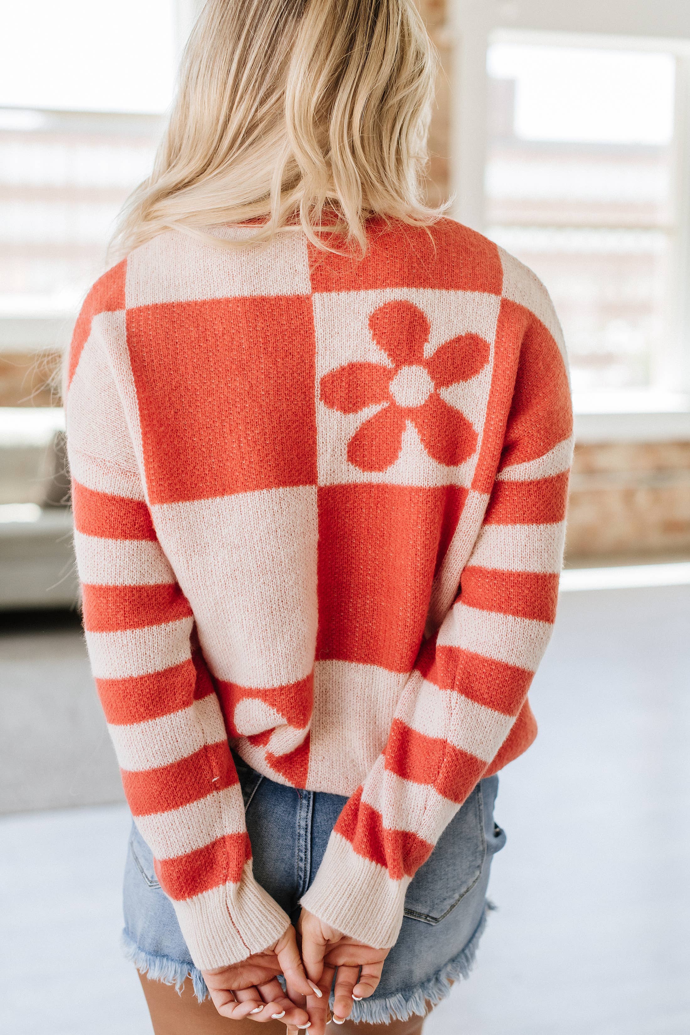 Kelsey Checkered Sweater