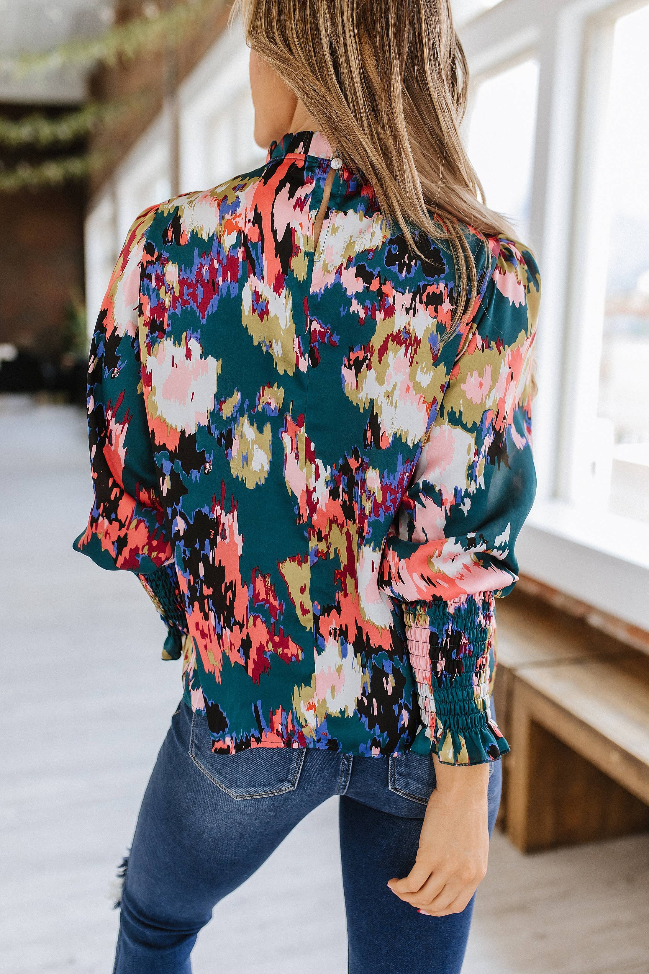 Abstract Print Blouse