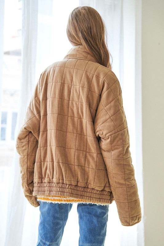 Washed Soft Quilting Jacket